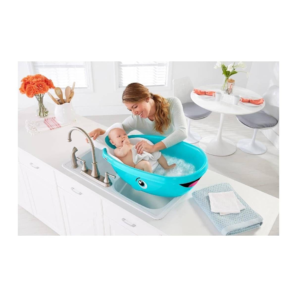 Fisher-Price Baby Bañera Para Bebés Ballena Hora Del Baño-2