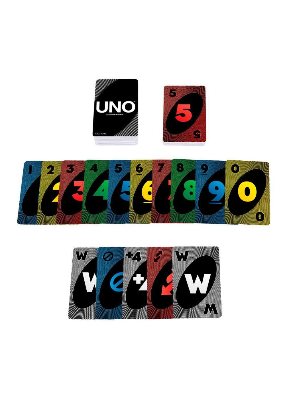 Juego De Cartas Uno Platinum Edicion Especial-3