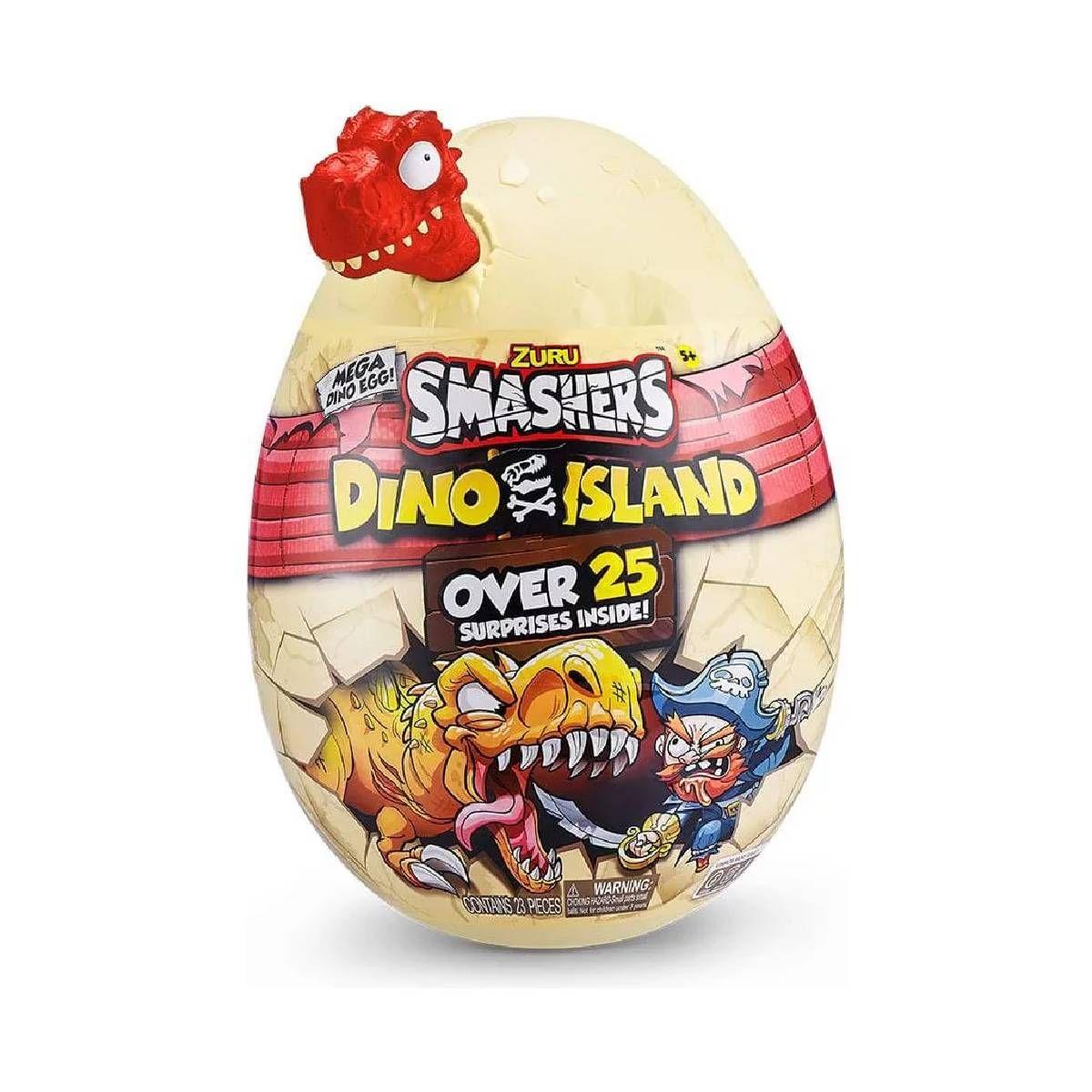 Huevo Epico Smashers Dino Island Zuru - Rojo-2