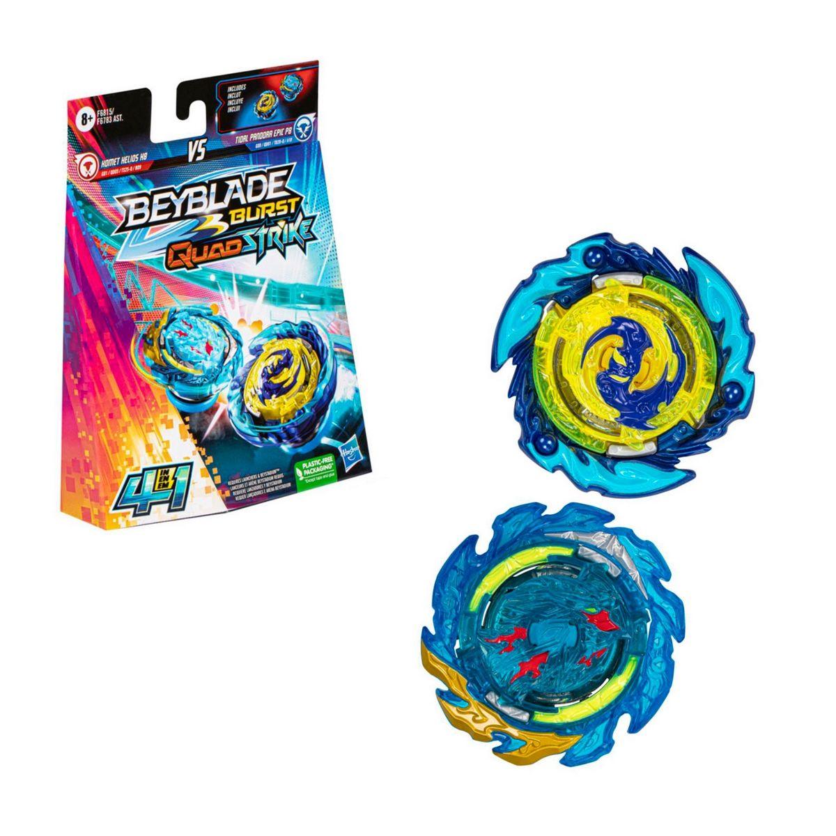 BEYBLADE QUADSTRIKE DOBLE - KOMET HELIOS VS TIDAL PANDORA-0