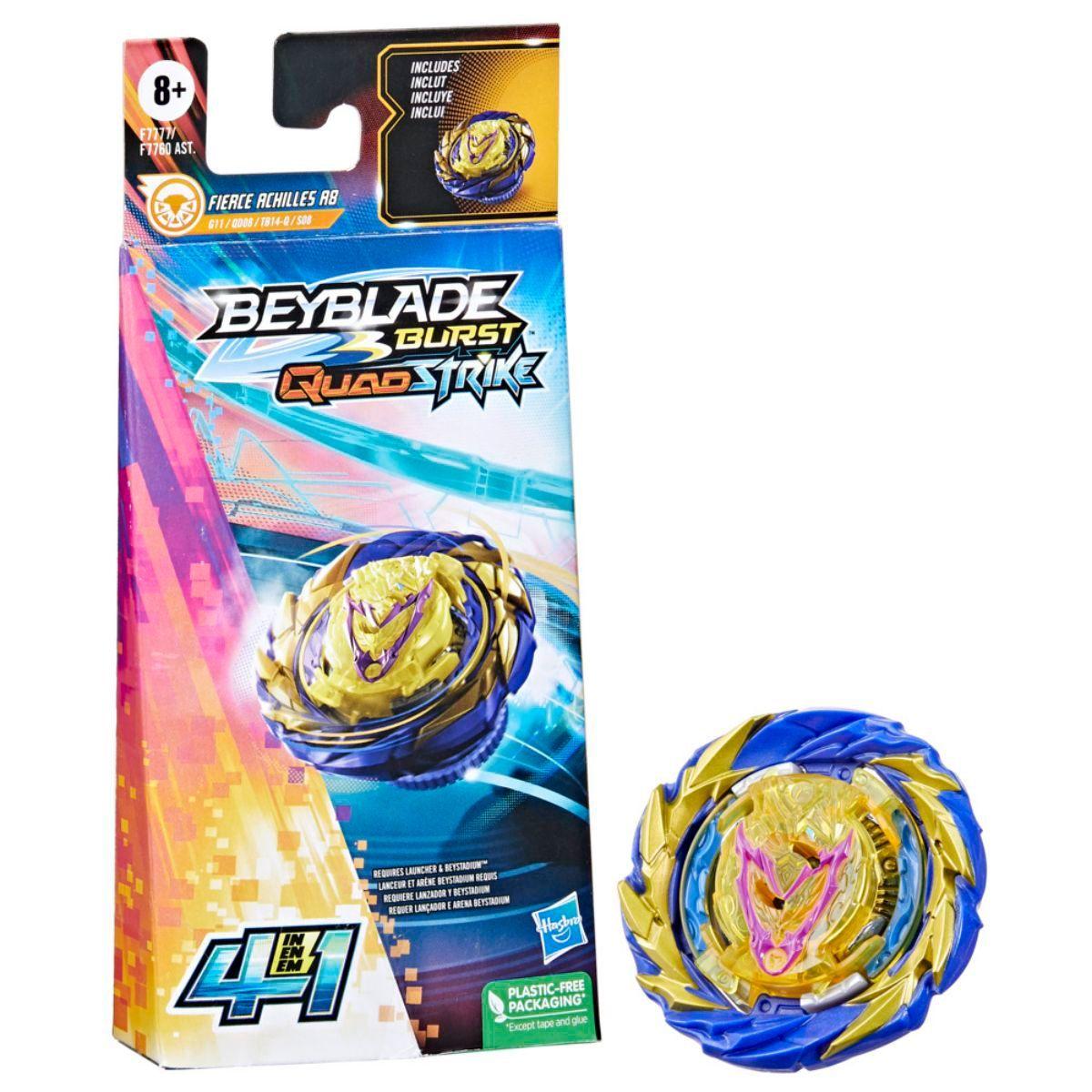 Bey Blade Qs Single Pack - Fierce Achilles-0