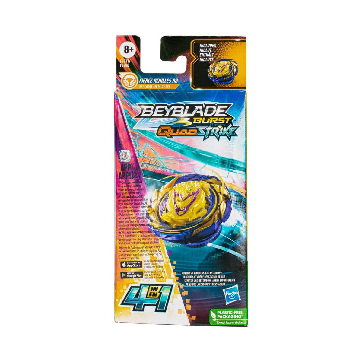 Bey Blade Qs Single Pack - Fierce Achilles-2