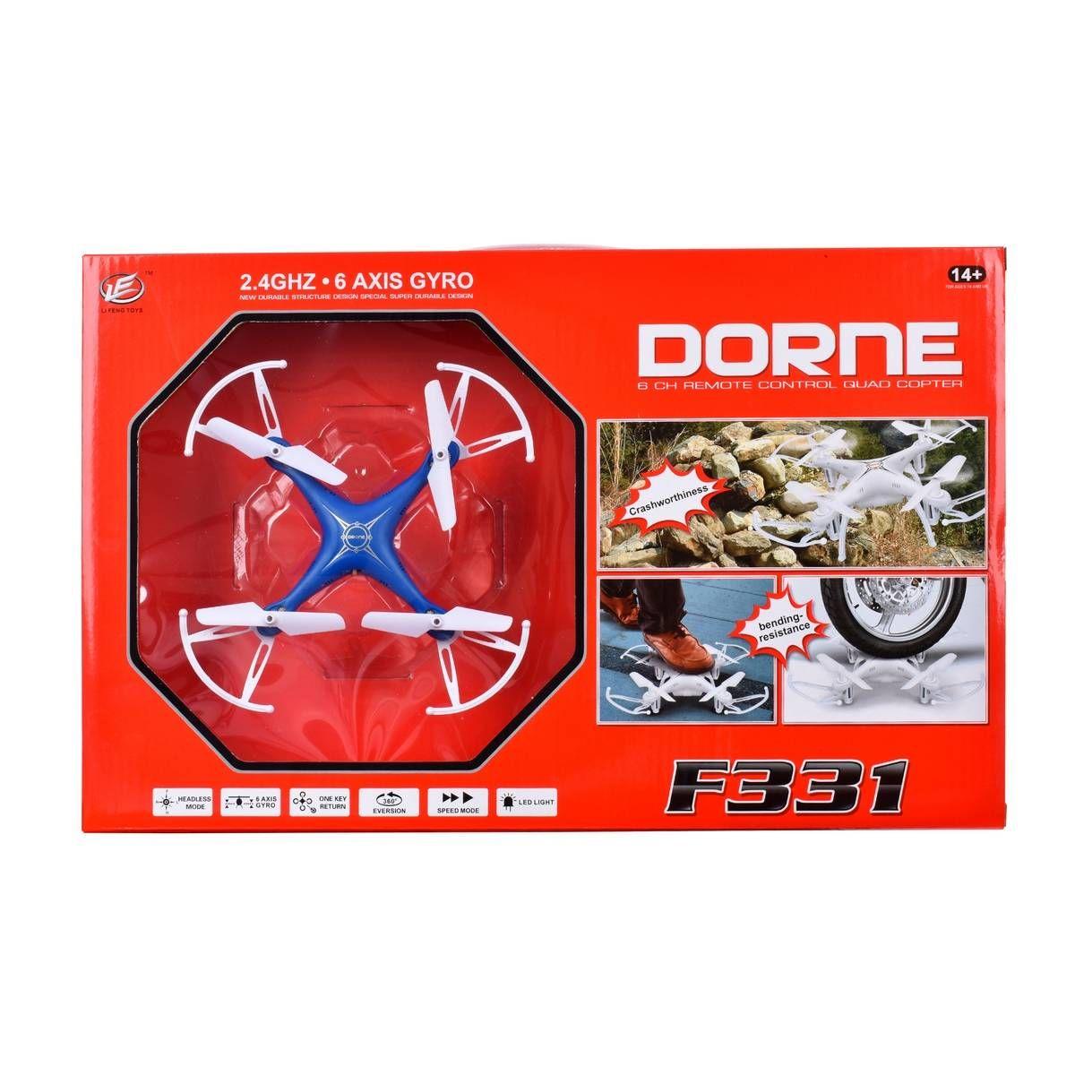 MINI DRON 360 CON LUZ LED CON CONTROL - AZUL-2