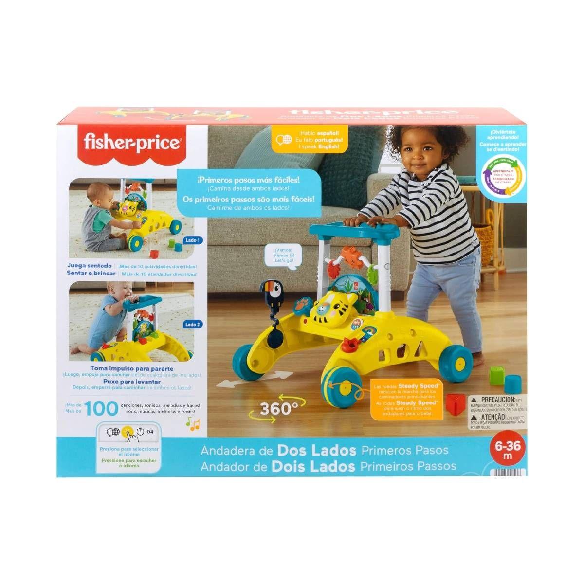 Fisher-Price Andadera Para Bebés De Dos Lados Primeros Pasos-6