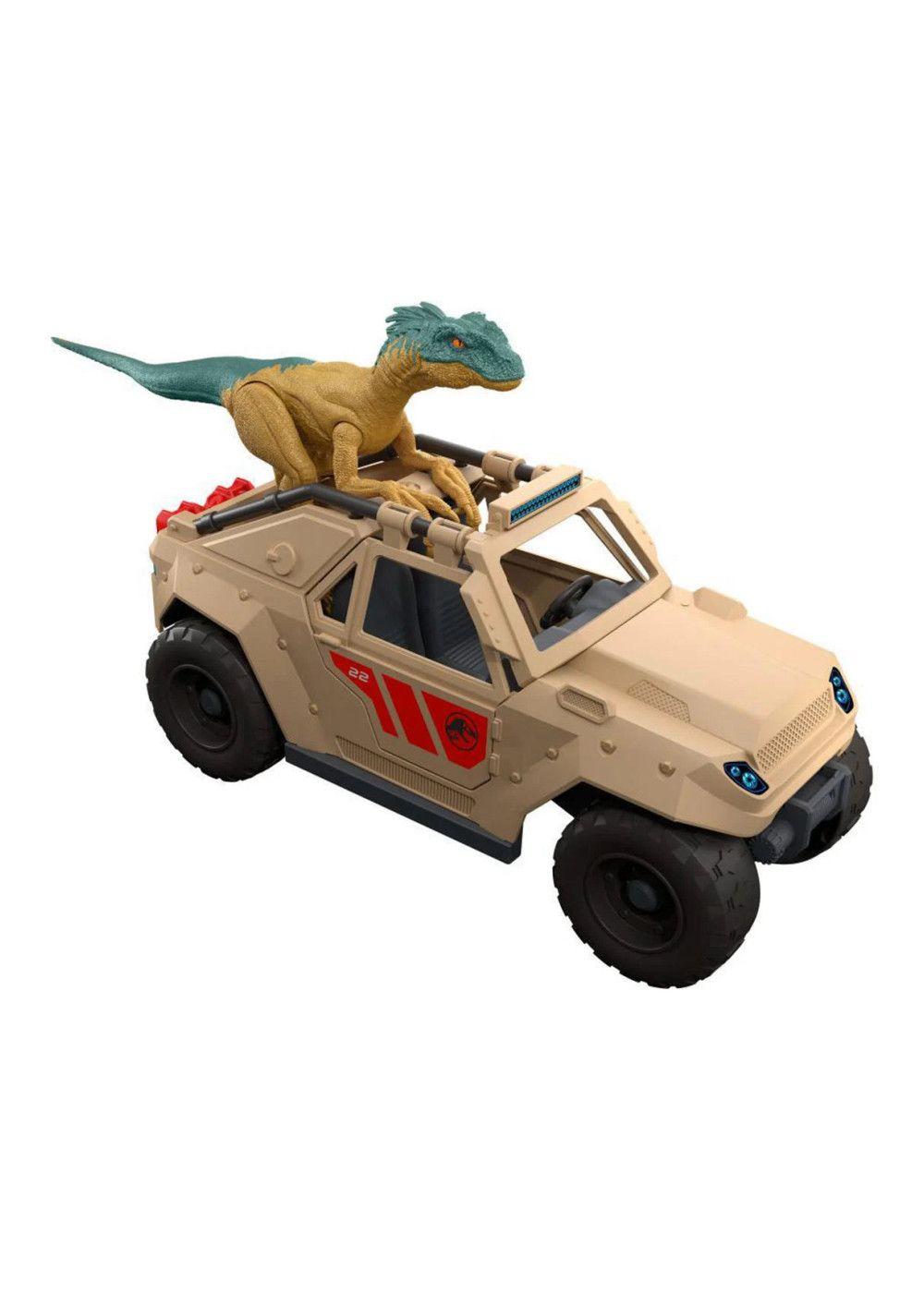 Juguete Jurassic World Vehiculo 4x4 Y Dinosaurio-4