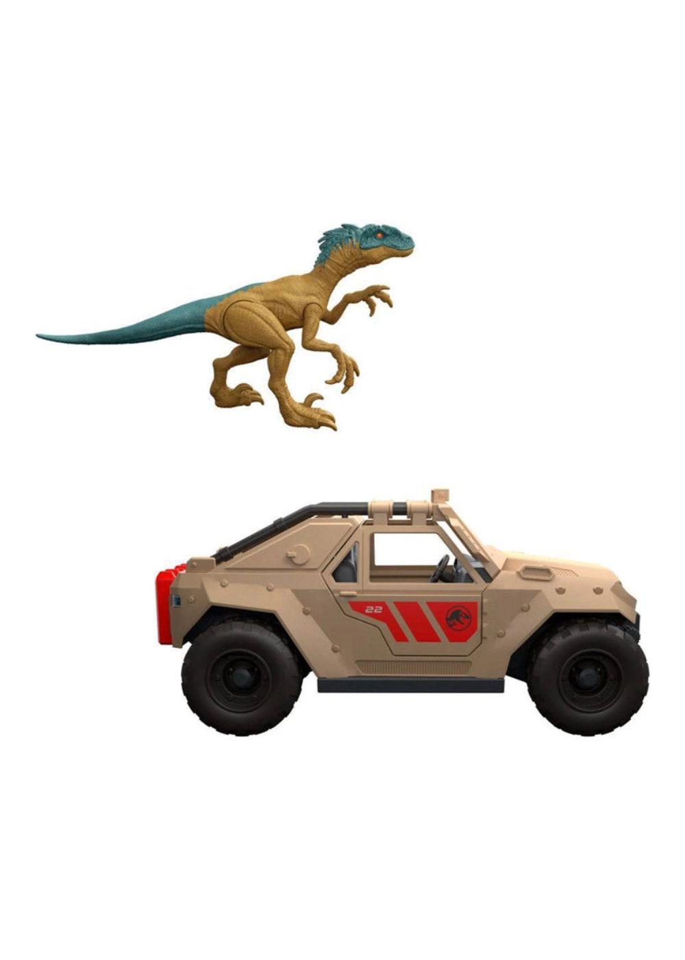 Juguete Jurassic World Vehiculo 4x4 Y Dinosaurio-5