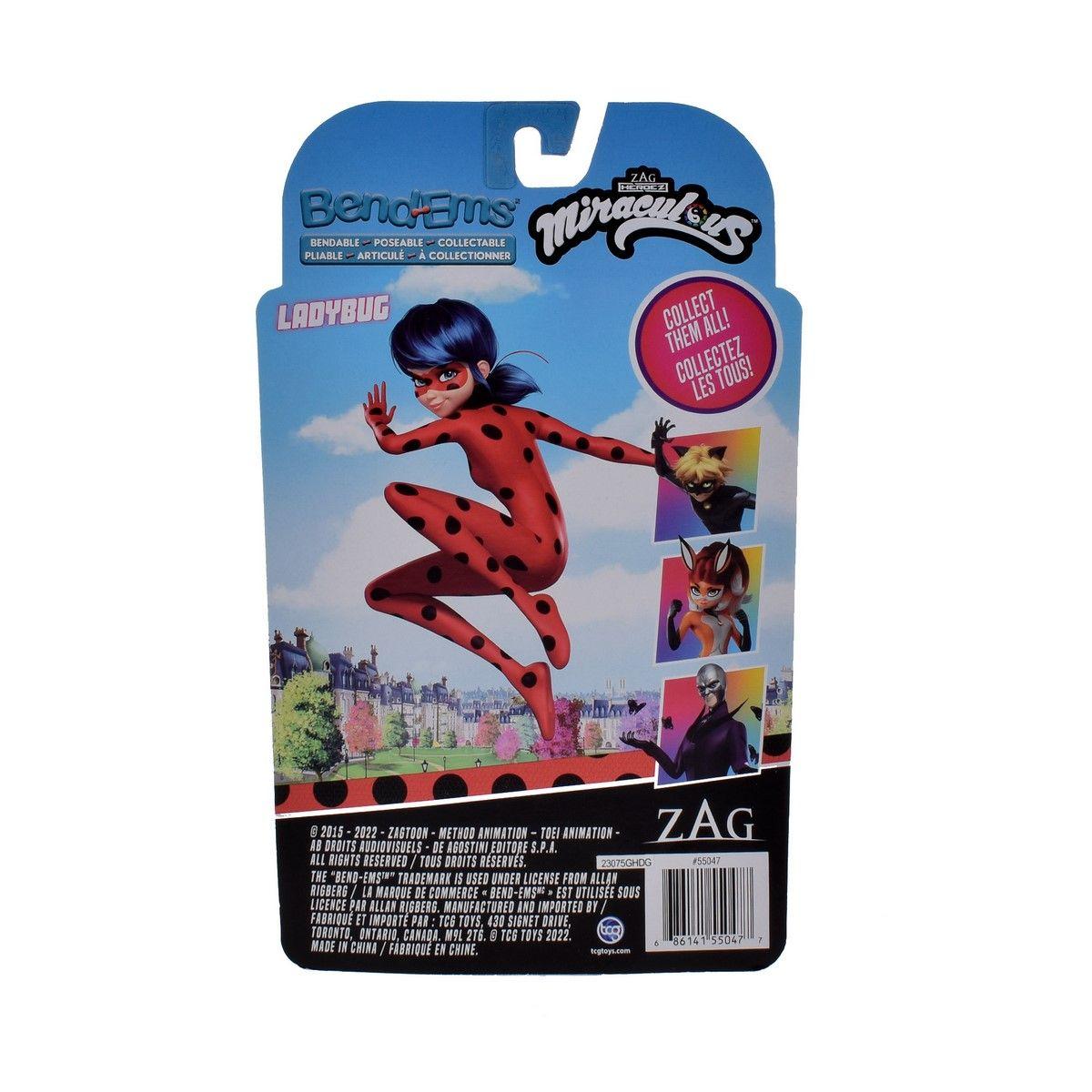 Figura 13 Cms De Goma Flexible Miraculous - Lady Bug-3