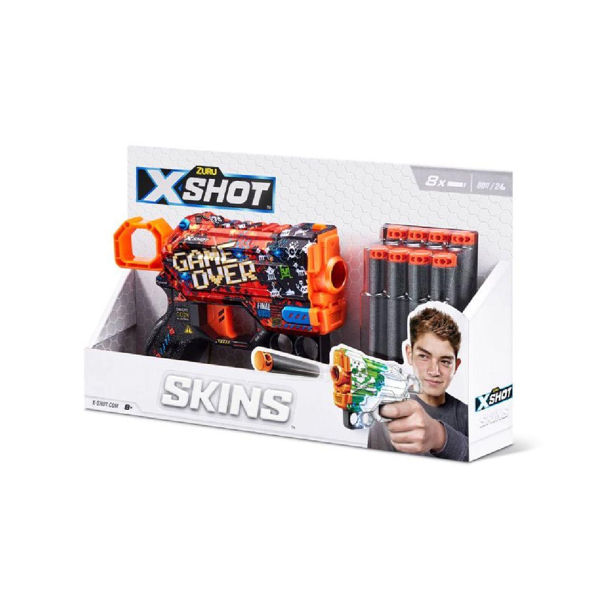 Lanza Dardos Menace Skins X-Shot - Game Over-6