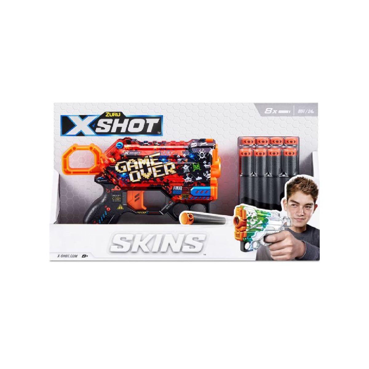 Lanza Dardos Menace Skins X-Shot - Game Over-7