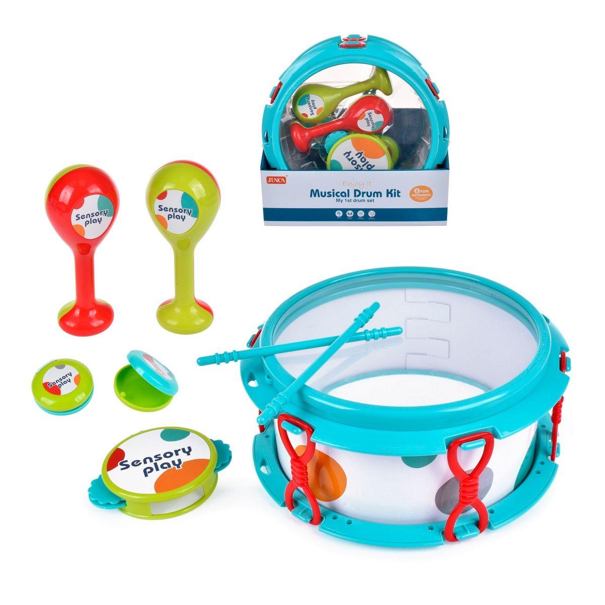 Set De Instrumentos Musicales En Maleta Tambor-1