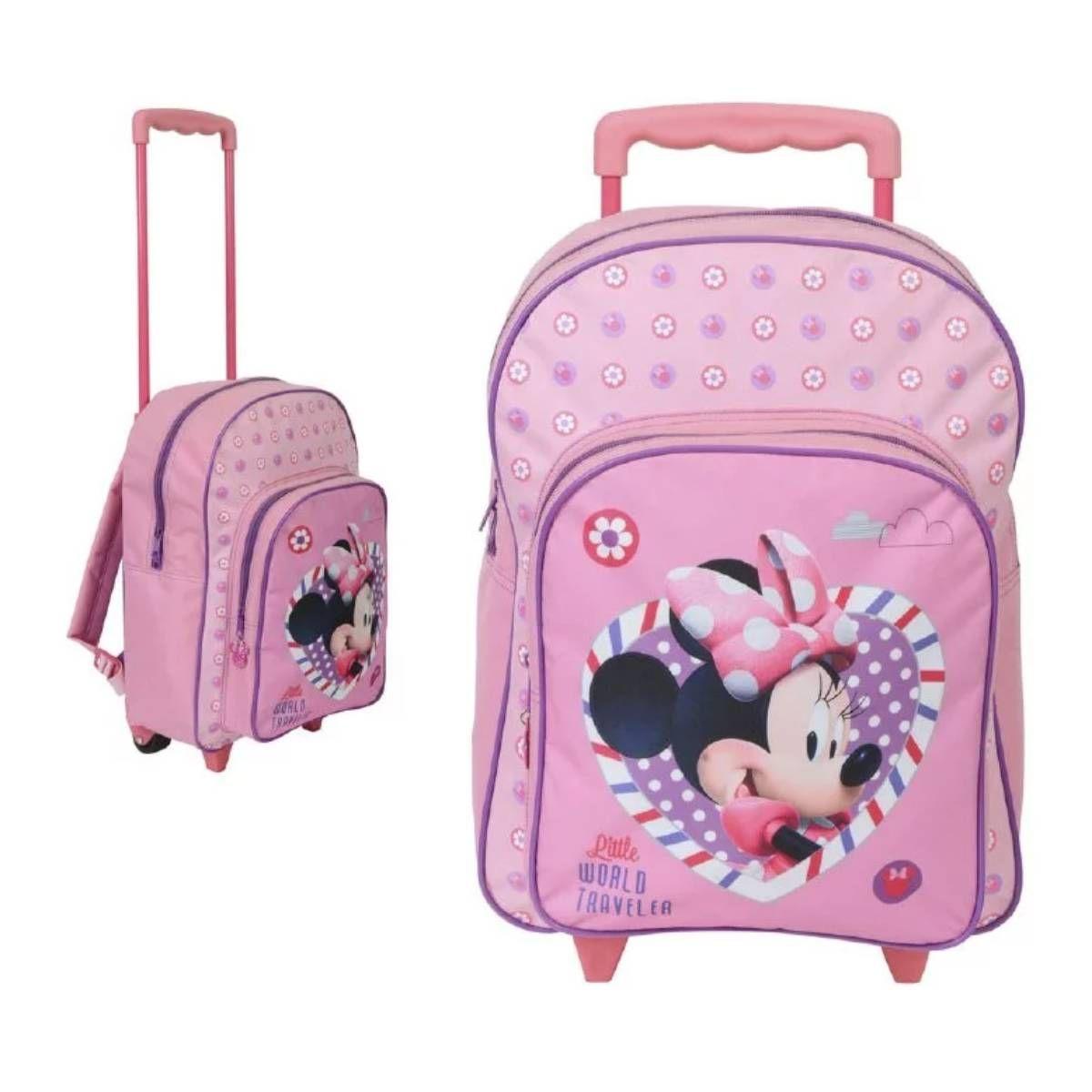 Mochila Con Ruedas Grande Minnie-0