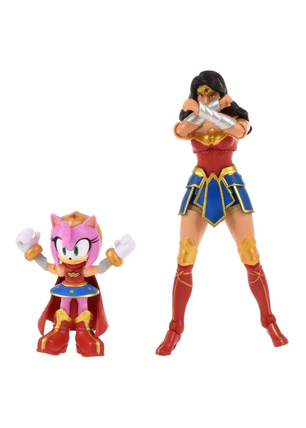 SET 2 FIGURAS DE 6 Y 13 CM SONIC DC COMICS - AMY WONDER WOMAN-0
