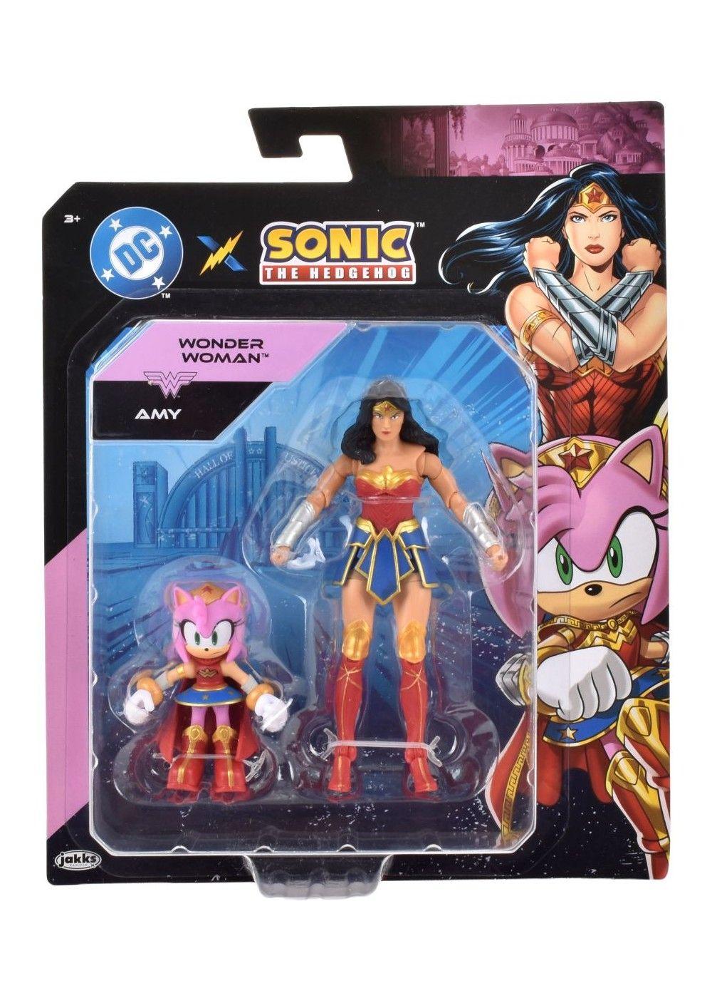 SET 2 FIGURAS DE 6 Y 13 CM SONIC DC COMICS - AMY WONDER WOMAN-2