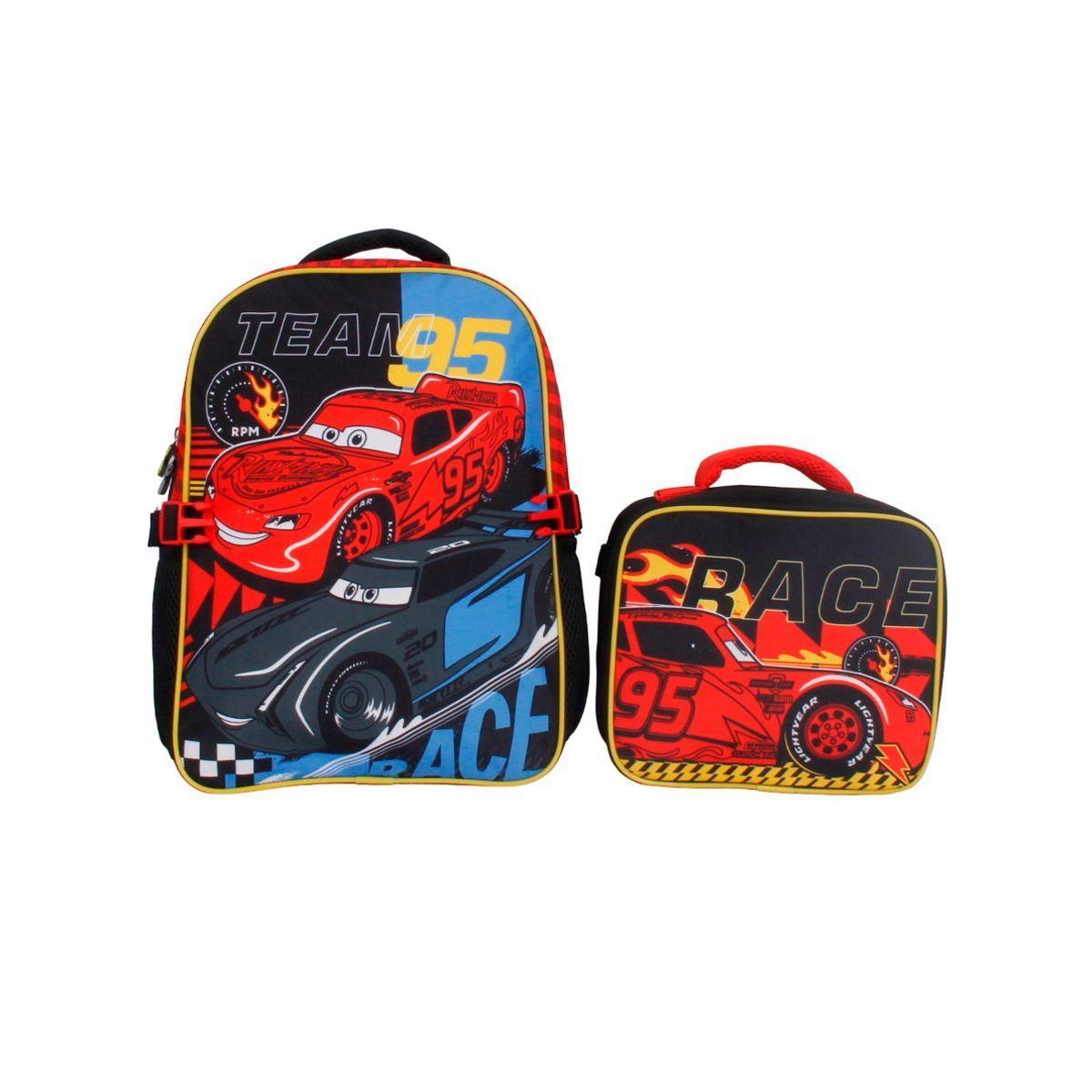 MOCHILA CON LONCHERA CARS-0