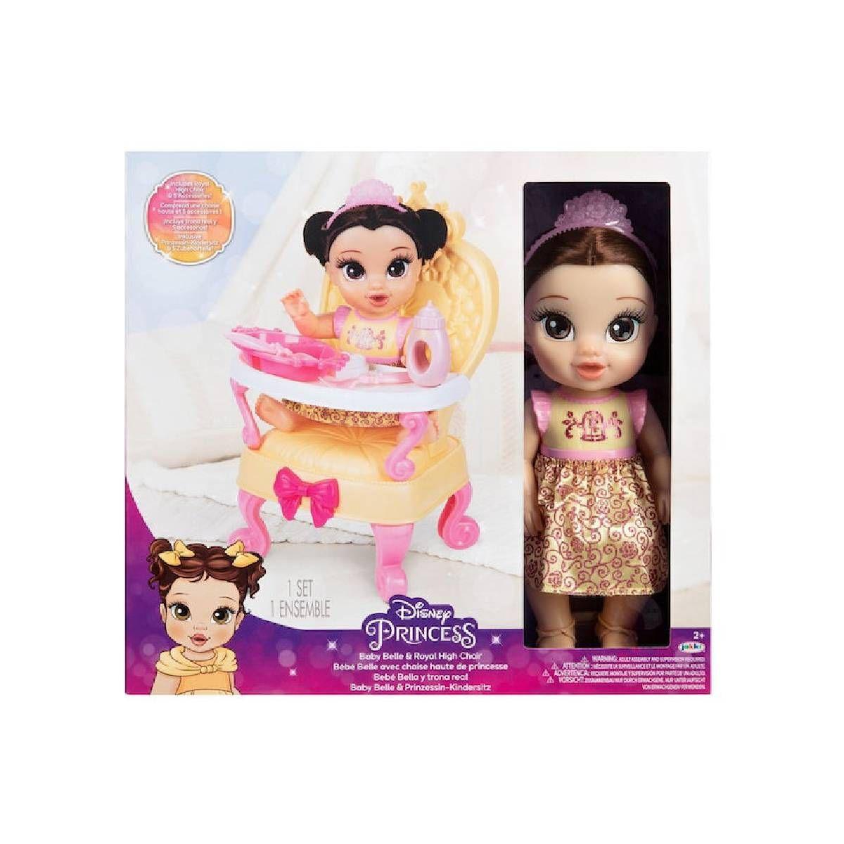 Muneca Disney Princesa Bebe Con Silla Y Accesorios - Bella-3