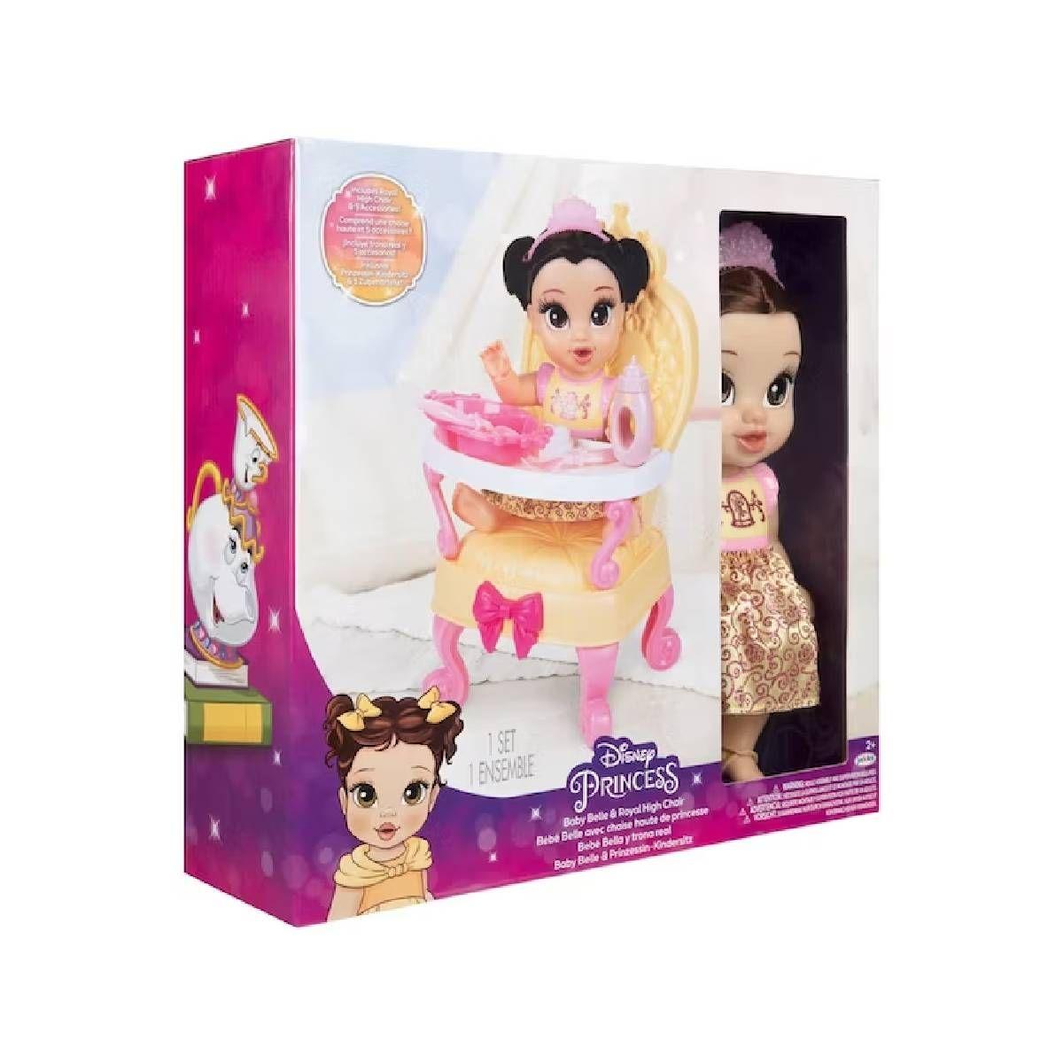 Muneca Disney Princesa Bebe Con Silla Y Accesorios - Bella-4