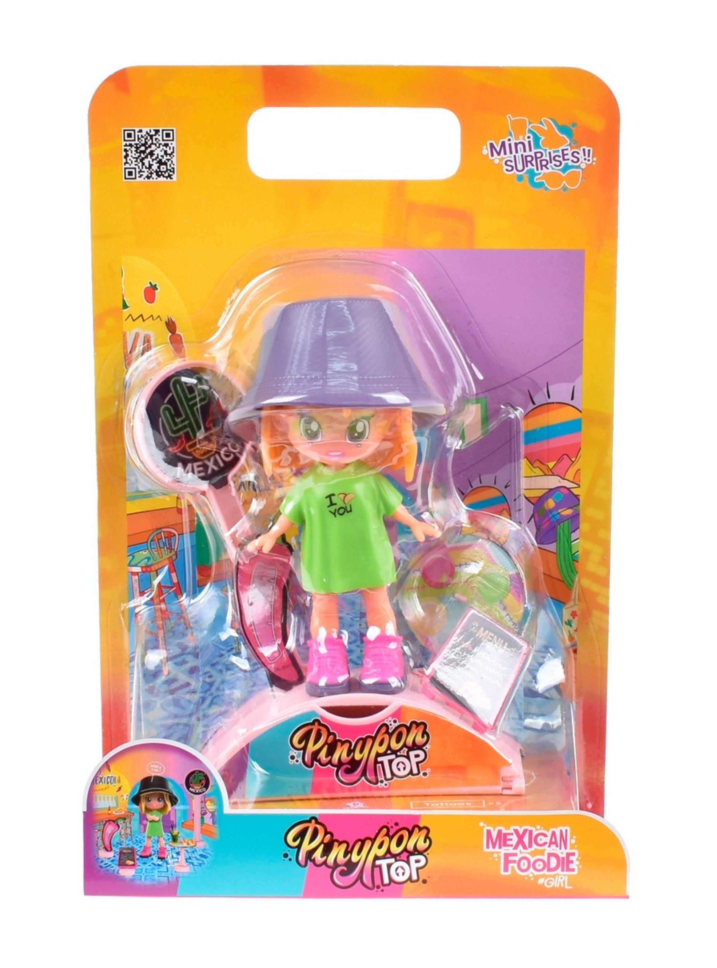 Muñeca 11 Cm Foodie Girls Pinypon Top - Comida Mexicana-2