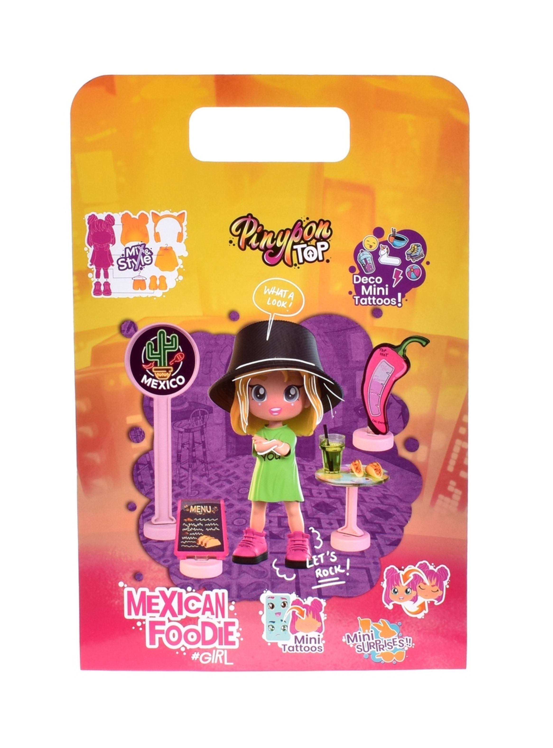 Muñeca 11 Cm Foodie Girls Pinypon Top - Comida Mexicana-3
