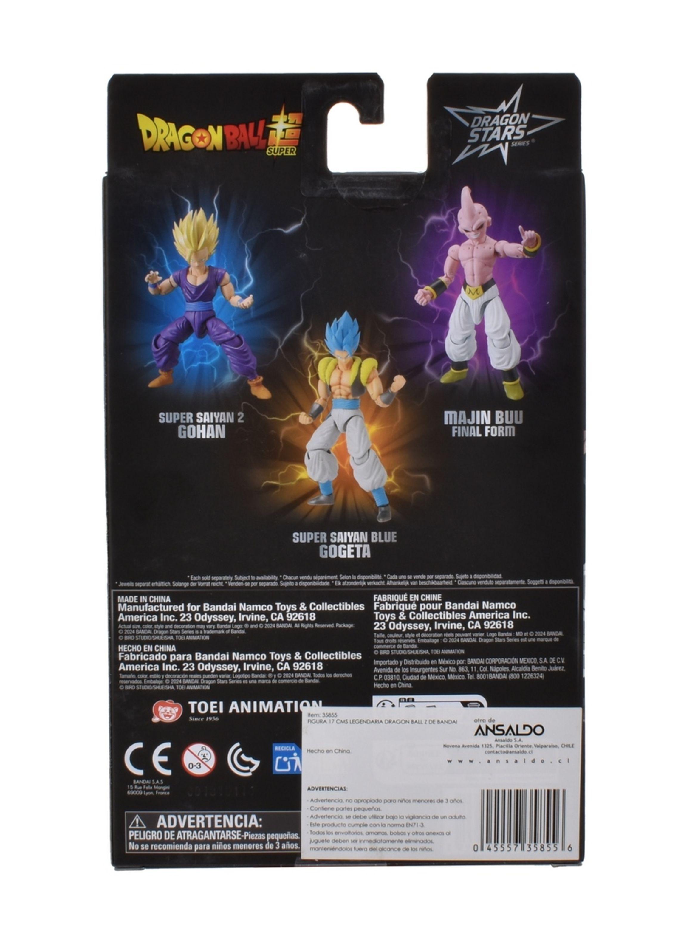 Figura 17 cm dragon ball z bandai - super saiyan blue gogeta-3