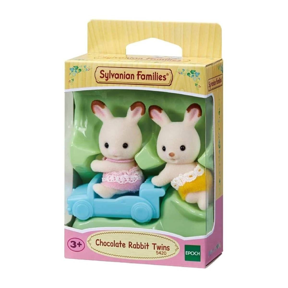 GEMELOS CONEJO CHOCOLATE SYLVANIAN FAMILIES-3
