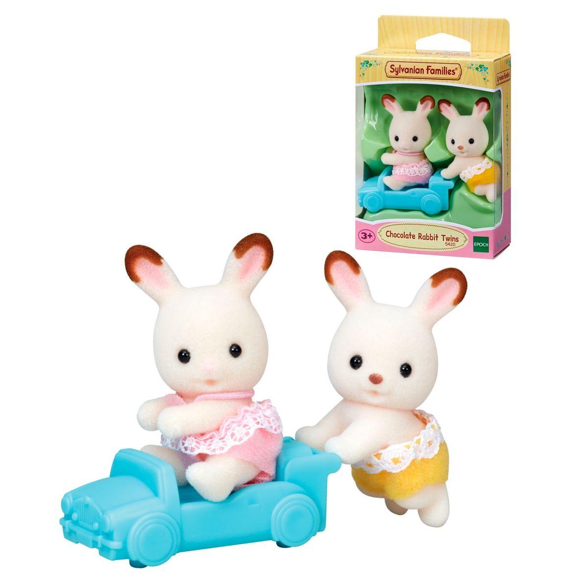 GEMELOS CONEJO CHOCOLATE SYLVANIAN FAMILIES-4