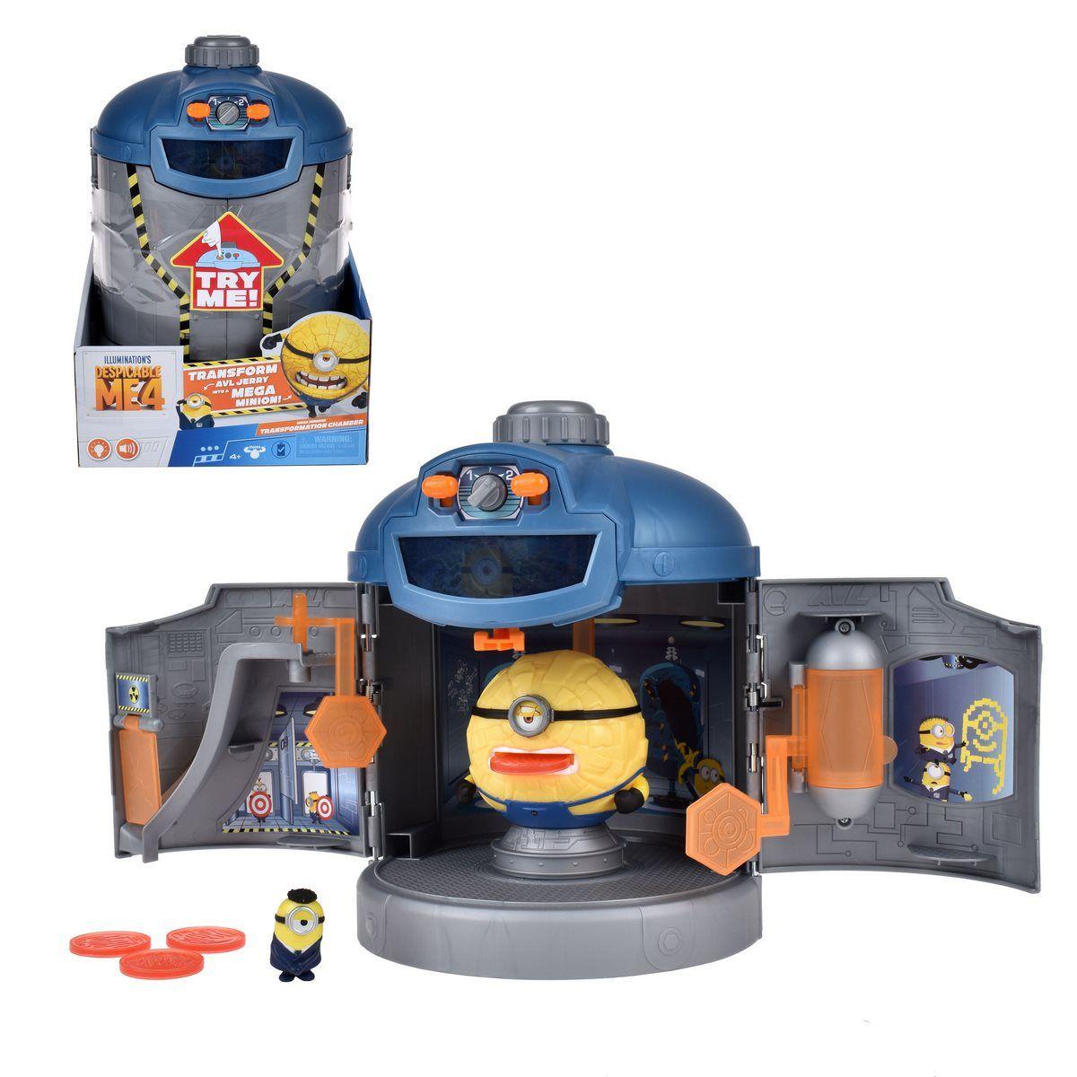 PLAYSET CAMARA DE TRANSFORMACION MINIONS DE 5 A 10 CMS MI VILLANO FAVORITO-0