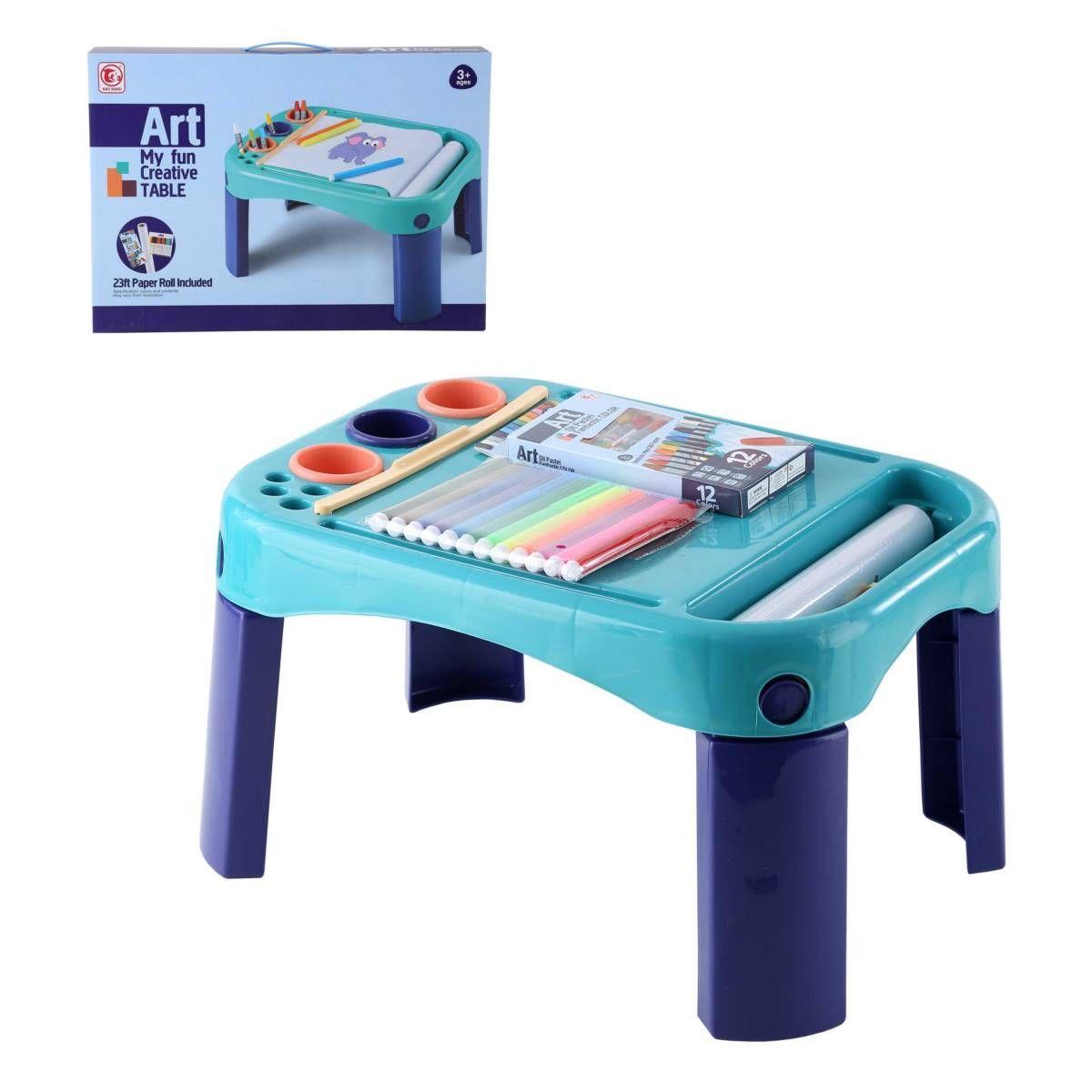 Mesa Con Patas De 45x32x25 Con Rollo Para Dibujar De 7 Metro-1