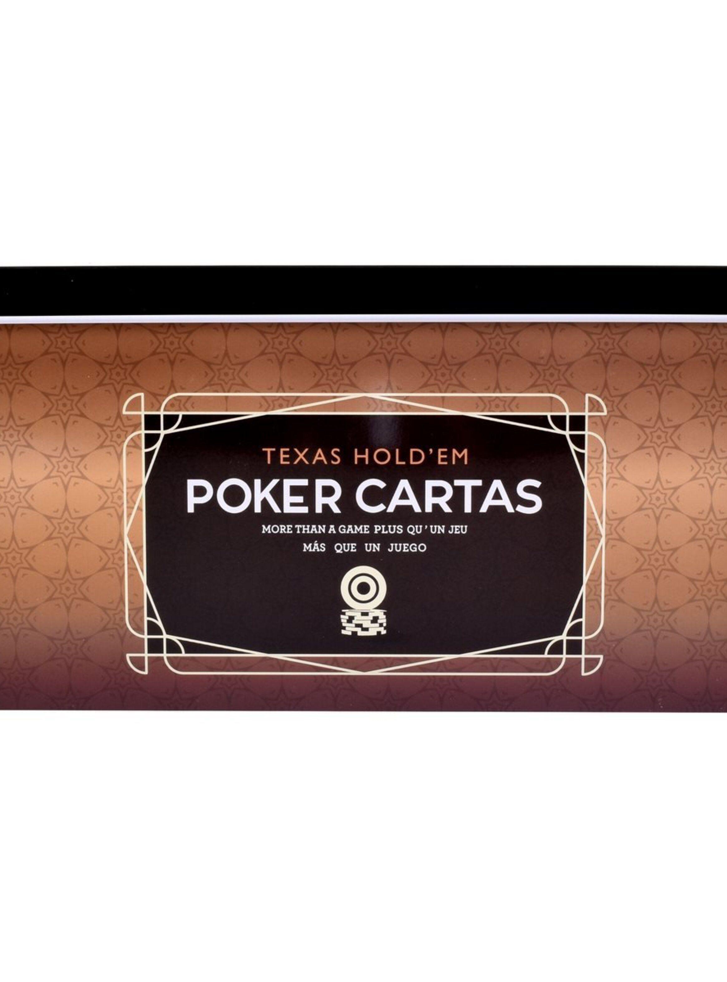 Set De Poker Con 200 Fichas, 2 Barajas De Cartas Y Paño-0