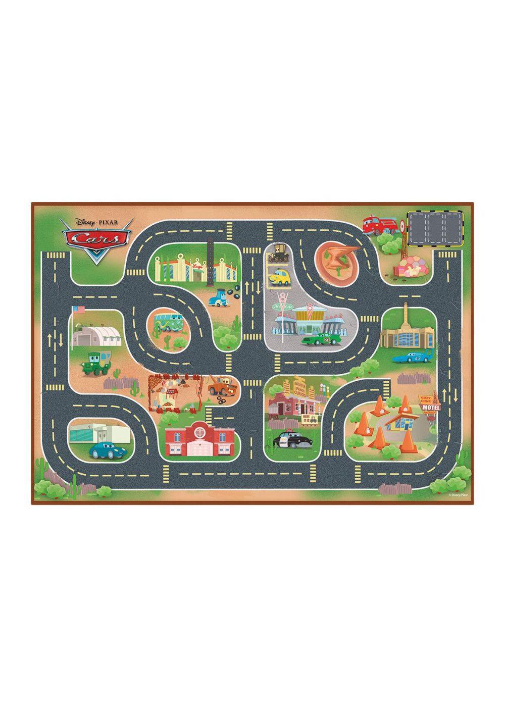 ALFOMBRA DE JUEGO CON 2 VEHICULOS CARS-2
