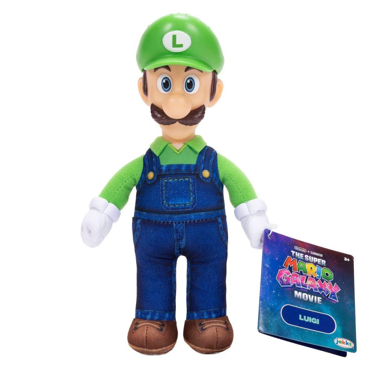 PELUCHE CON CABEZA PLASTICA 23 CM NINTENDO PELICULA - LUIGI-2