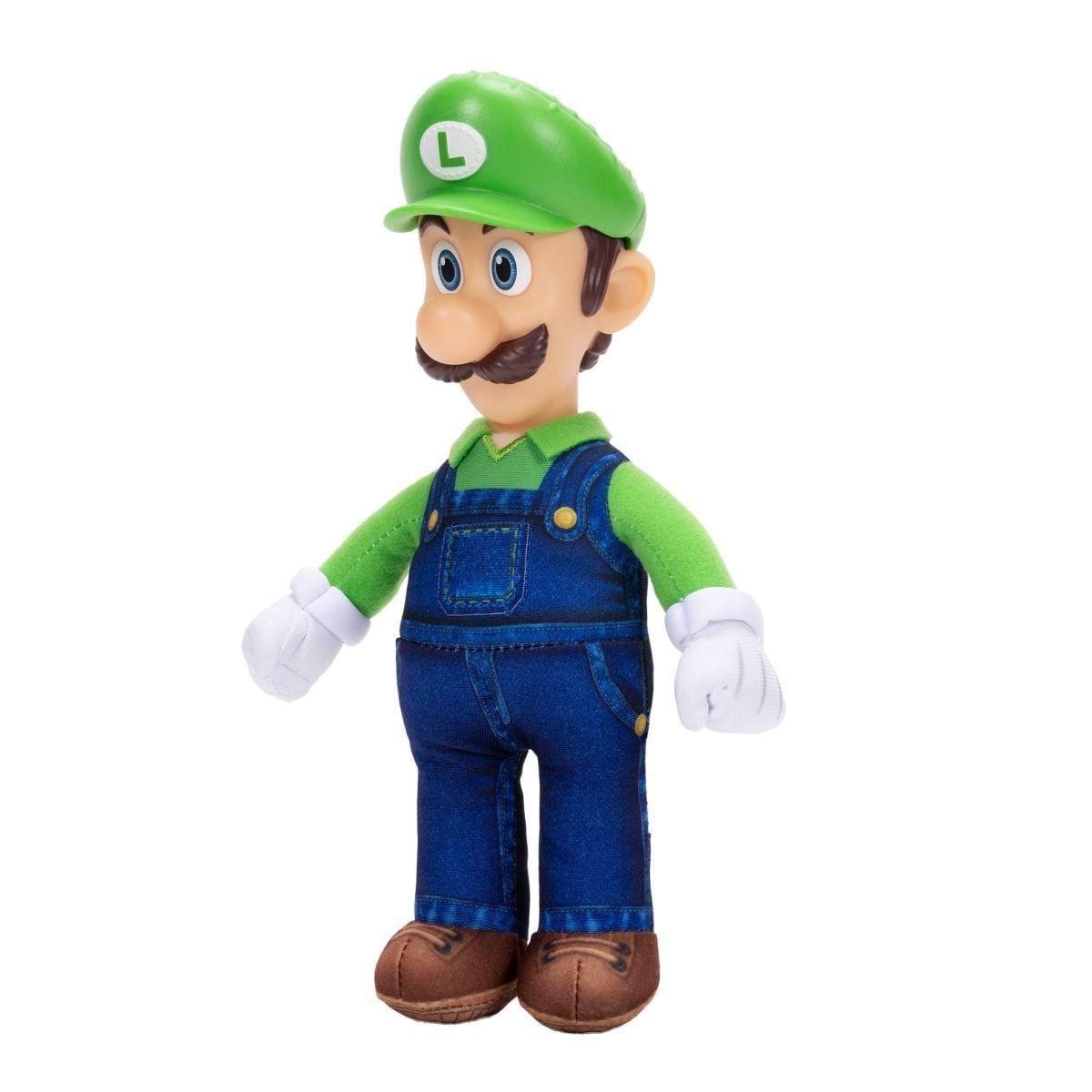 PELUCHE CON CABEZA PLASTICA 23 CM NINTENDO PELICULA - LUIGI-3