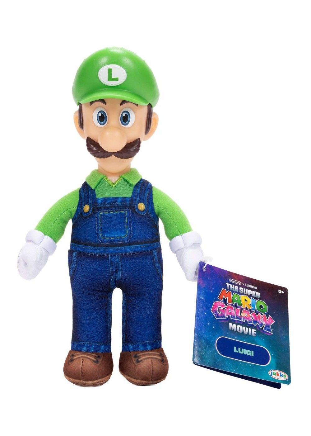 PELUCHE CON CABEZA PLASTICA 23 CM NINTENDO PELICULA - LUIGI-2