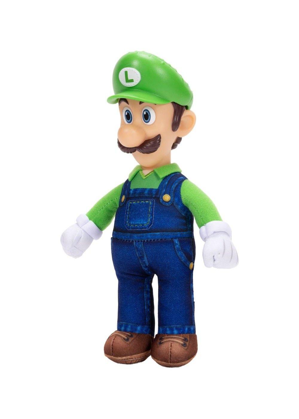 PELUCHE CON CABEZA PLASTICA 23 CM NINTENDO PELICULA - LUIGI-3