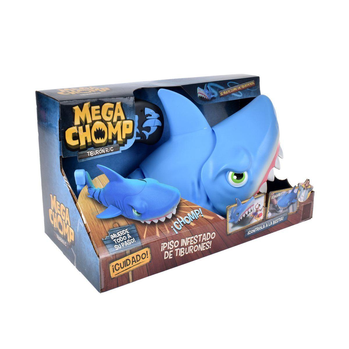 TIBURON COLA SEGMENTADA MANDIBULAS MOVILES  LUZ Y SONIDO-1