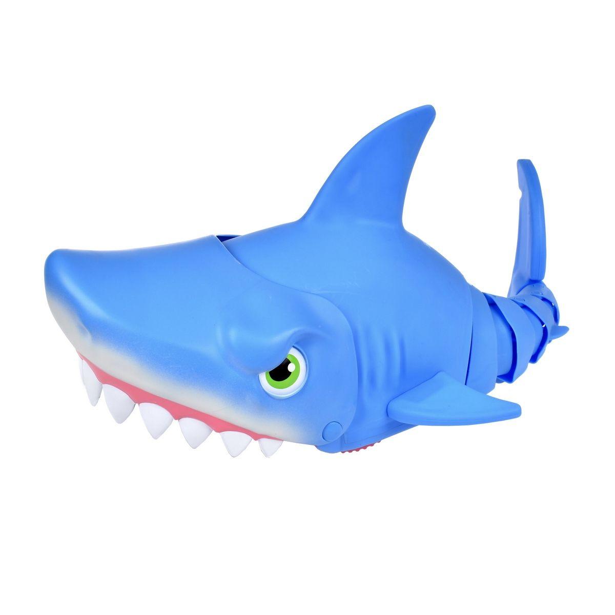 TIBURON COLA SEGMENTADA MANDIBULAS MOVILES  LUZ Y SONIDO-3