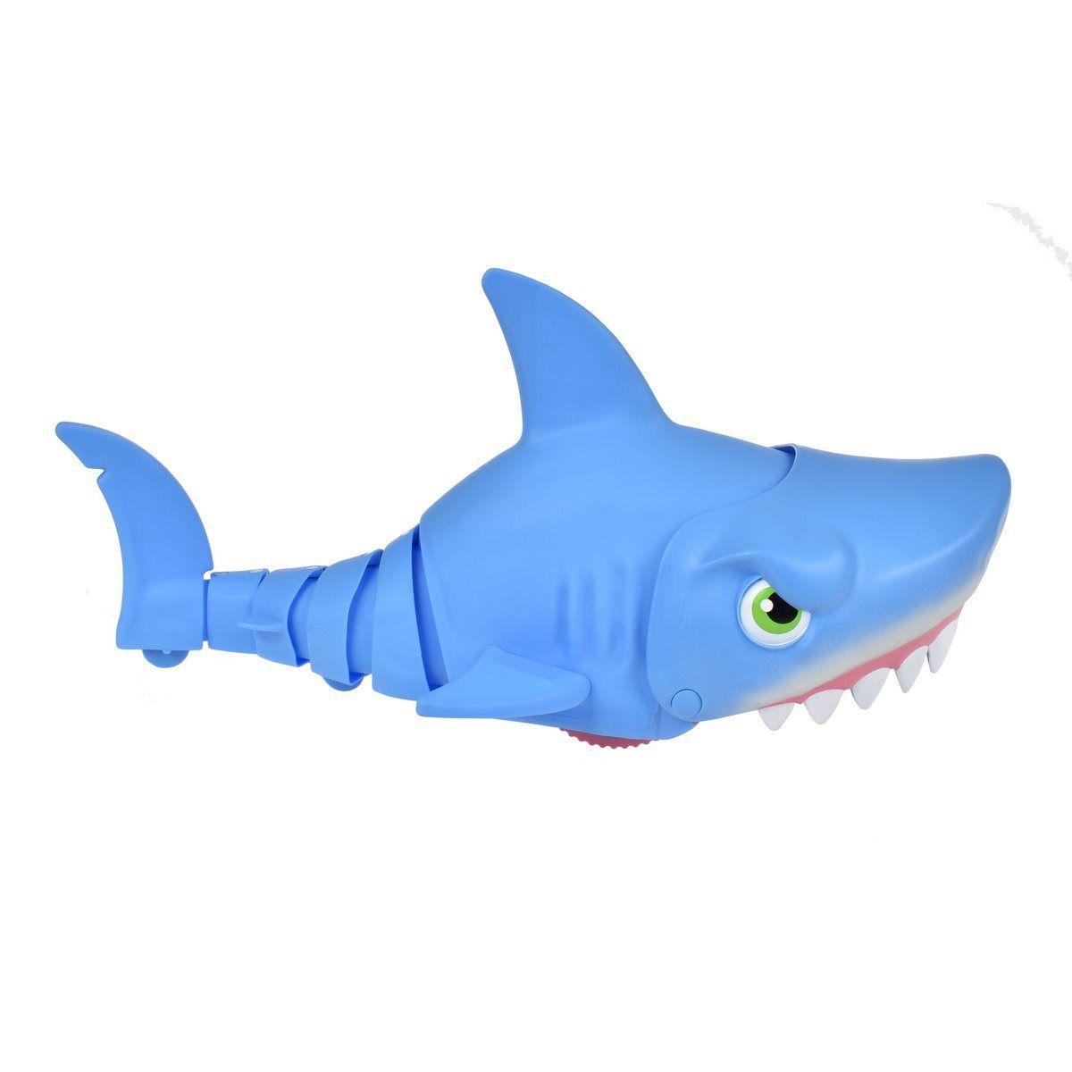 TIBURON COLA SEGMENTADA MANDIBULAS MOVILES  LUZ Y SONIDO-4