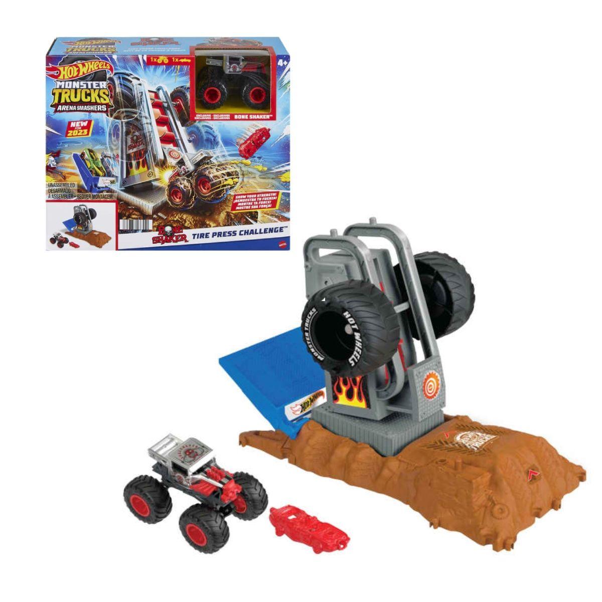 Hot Wheels Monster Trucks Arena De Demolicion - Bone Shaker-0