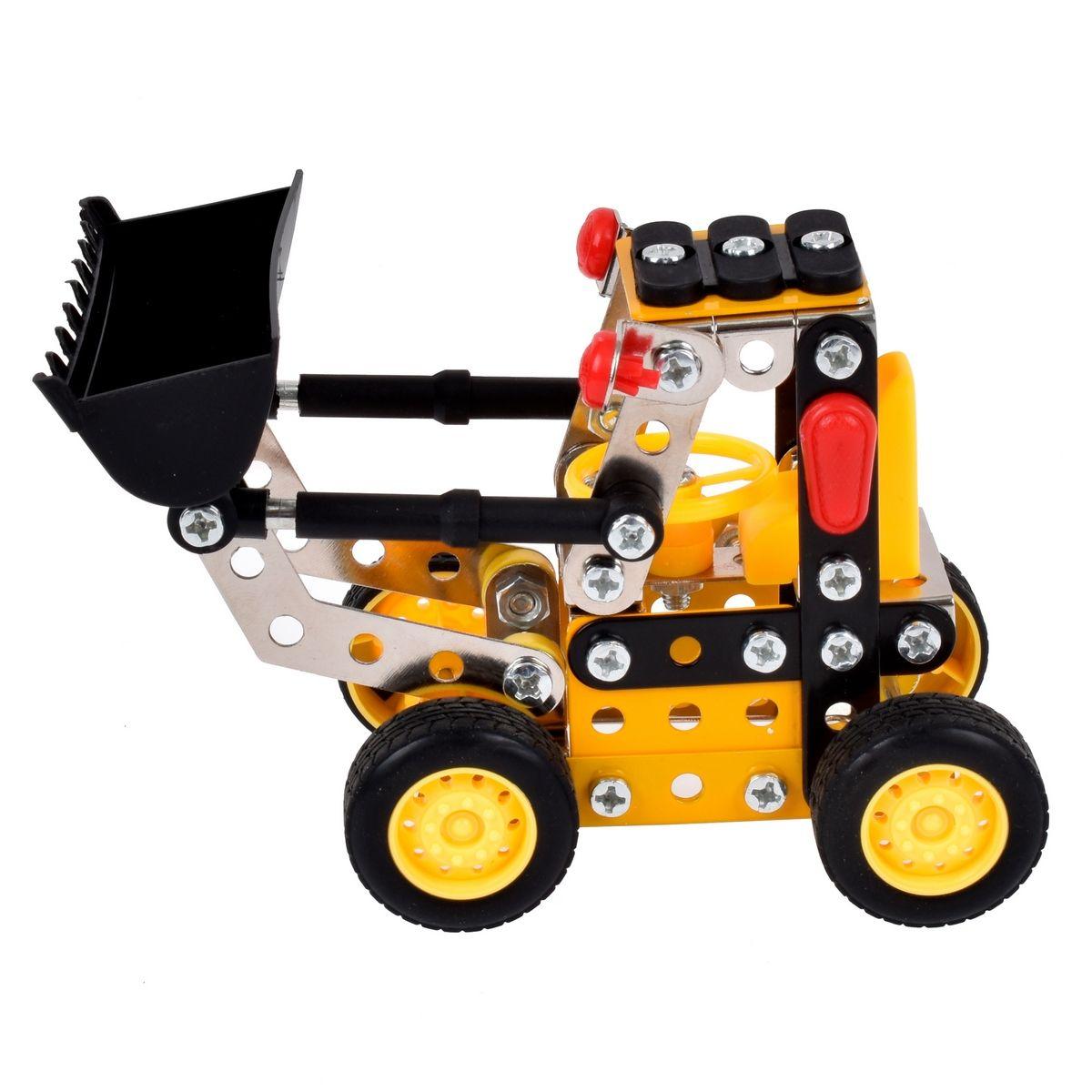 Mecano Metalico Cargador Frontal 129 Piezas-1