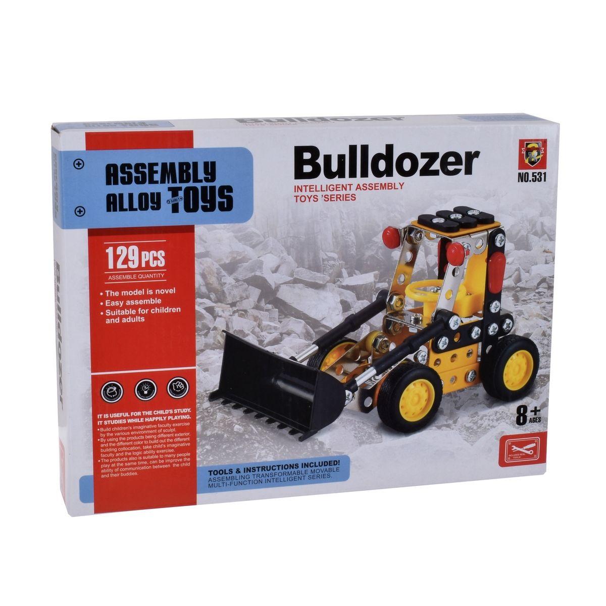 Mecano Metalico Cargador Frontal 129 Piezas-2
