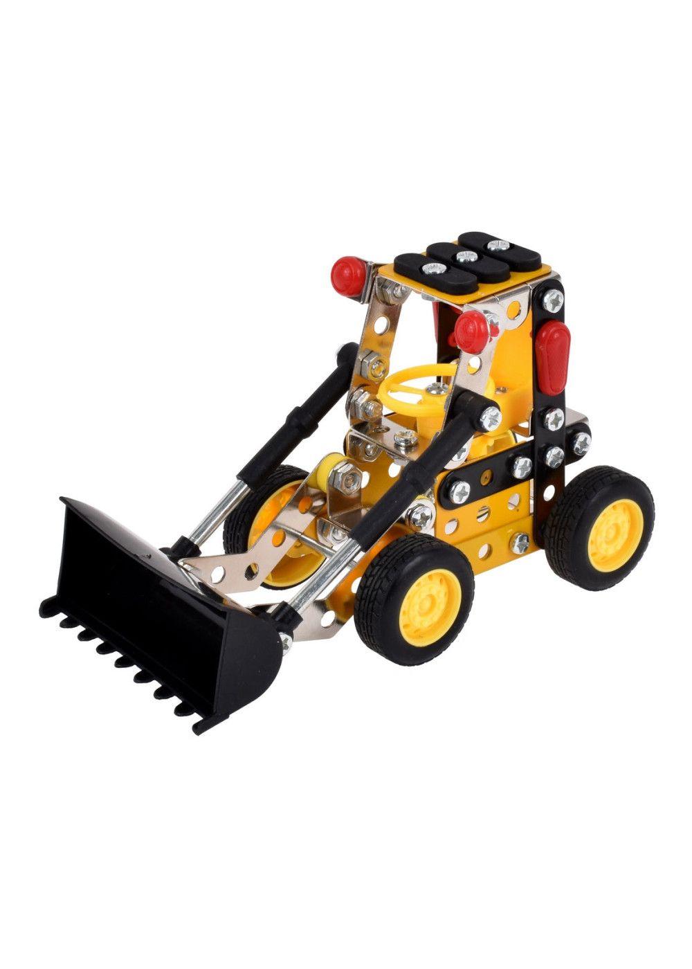 Mecano Metálico Cargador Frontal 129 Piezas-4
