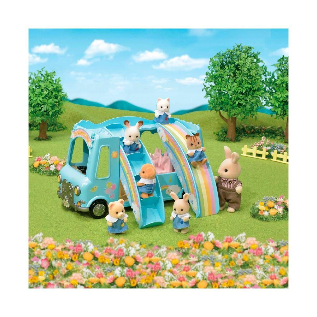 Autobus Infantil Arcoiris Sylvanian Families-4
