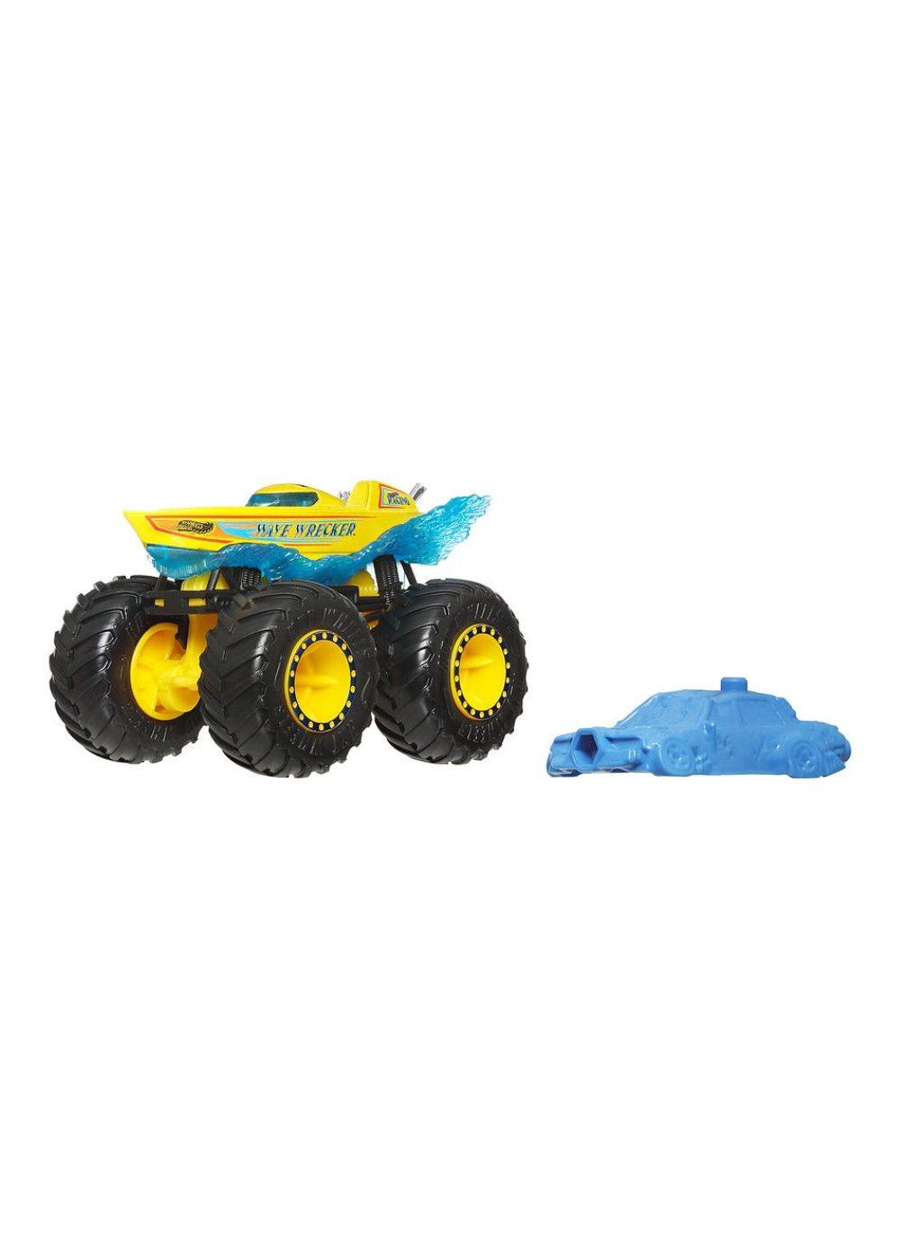 HOT WHEELS MONSTER TRUCK ESCALA 1:64 - WAVE WRECKER-0