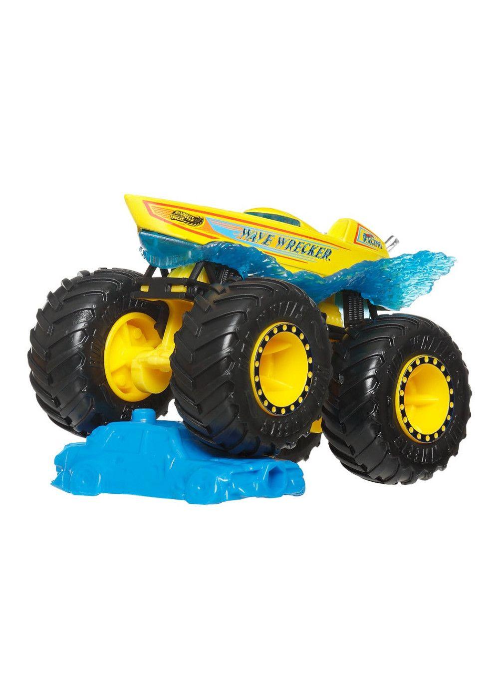 HOT WHEELS MONSTER TRUCK ESCALA 1:64 - WAVE WRECKER-3