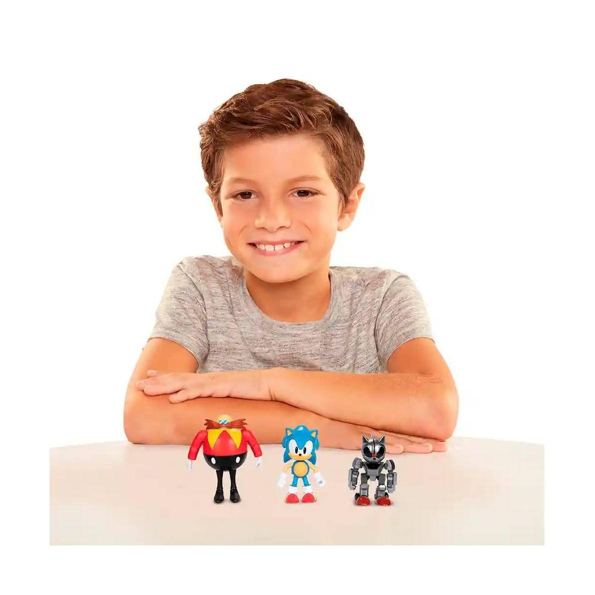 Multipack 30º Aniversario Con 3 Figuras Sonic 10 Cms-1