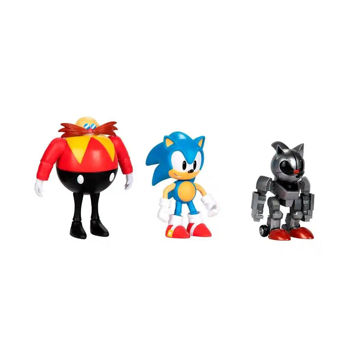 Multipack 30º Aniversario Con 3 Figuras Sonic 10 Cms-2