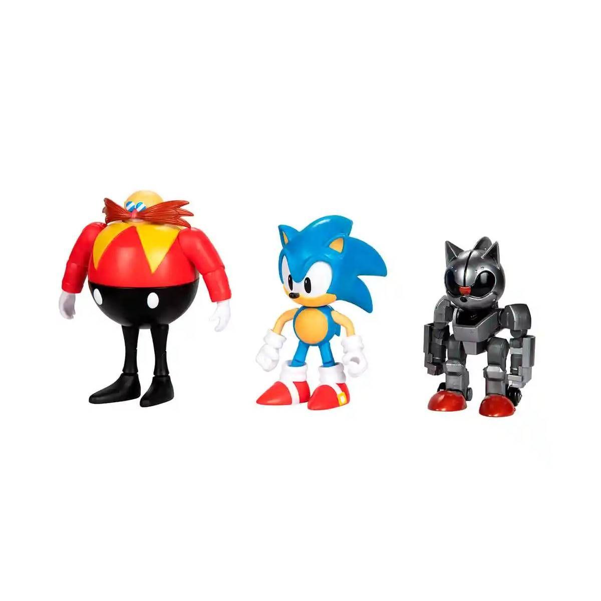 Multipack 30º Aniversario Con 3 Figuras Sonic 10 Cms-3