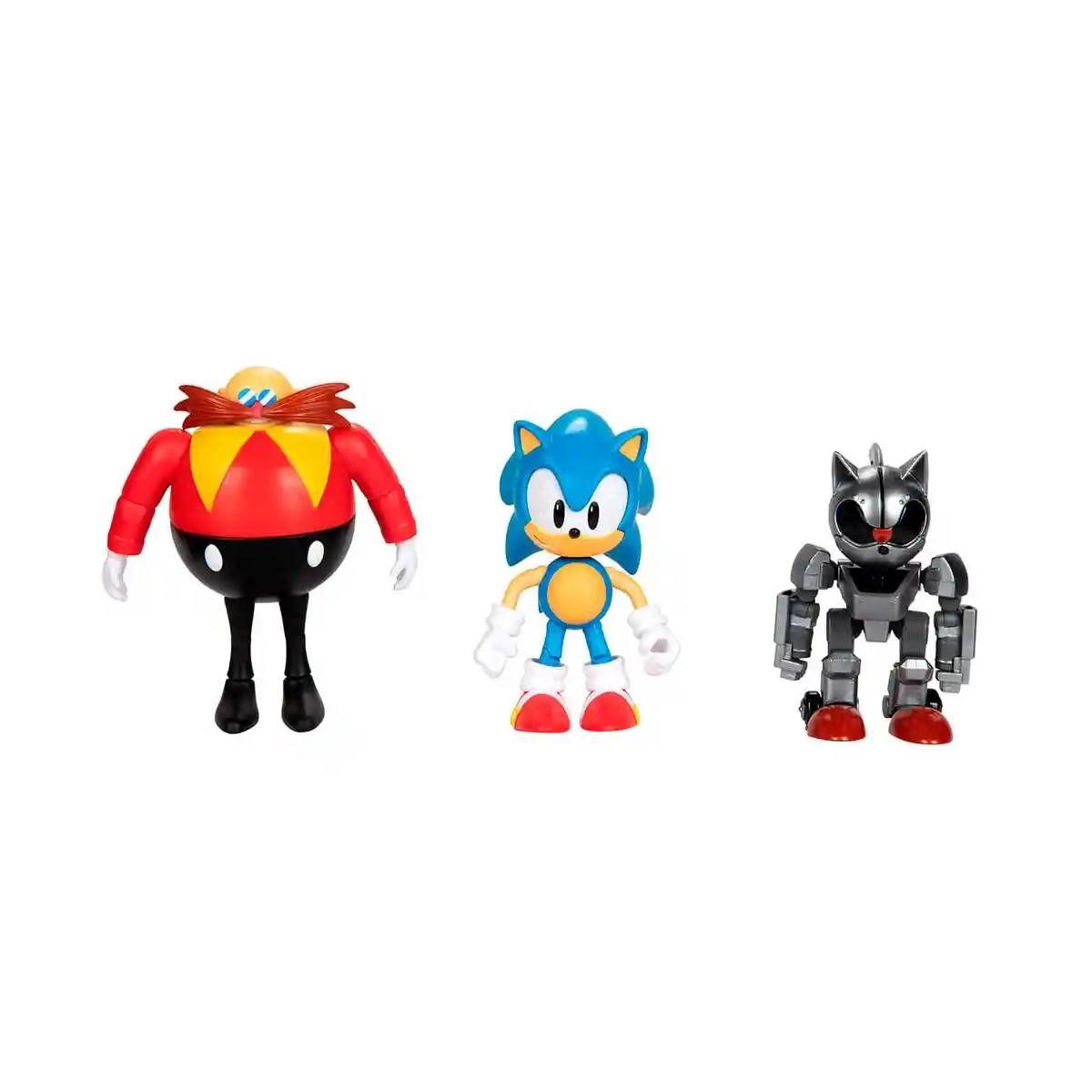 Multipack 30º Aniversario Con 3 Figuras Sonic 10 Cms-4