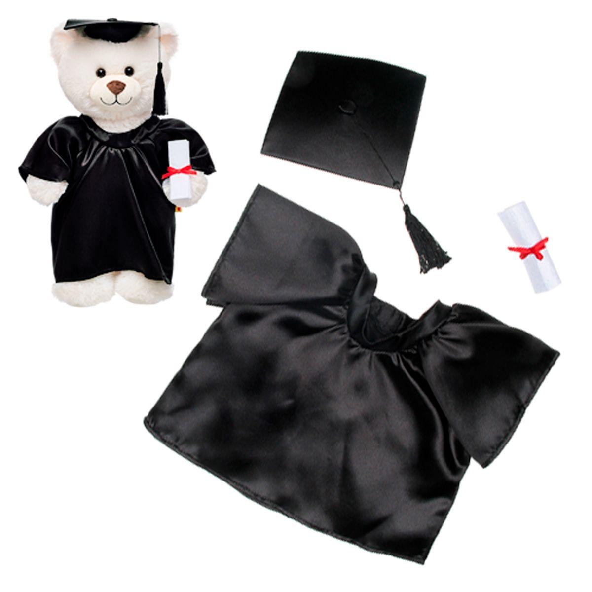 Capa Y Birrete Graduacion Negro Mas Título Build-A-Bear-0