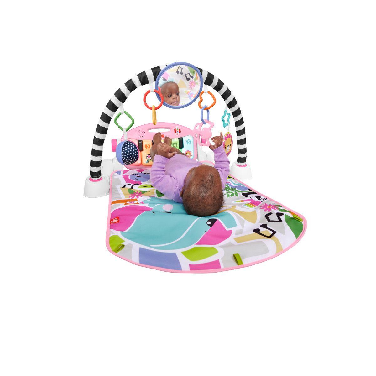 FISHER-PRICE PIANO PATADITAS MUSICALES BRILLA Y CRECE ROSA-3