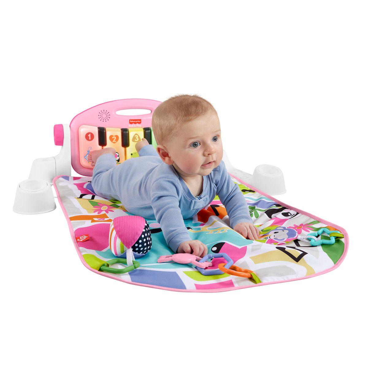 FISHER-PRICE PIANO PATADITAS MUSICALES BRILLA Y CRECE ROSA-5